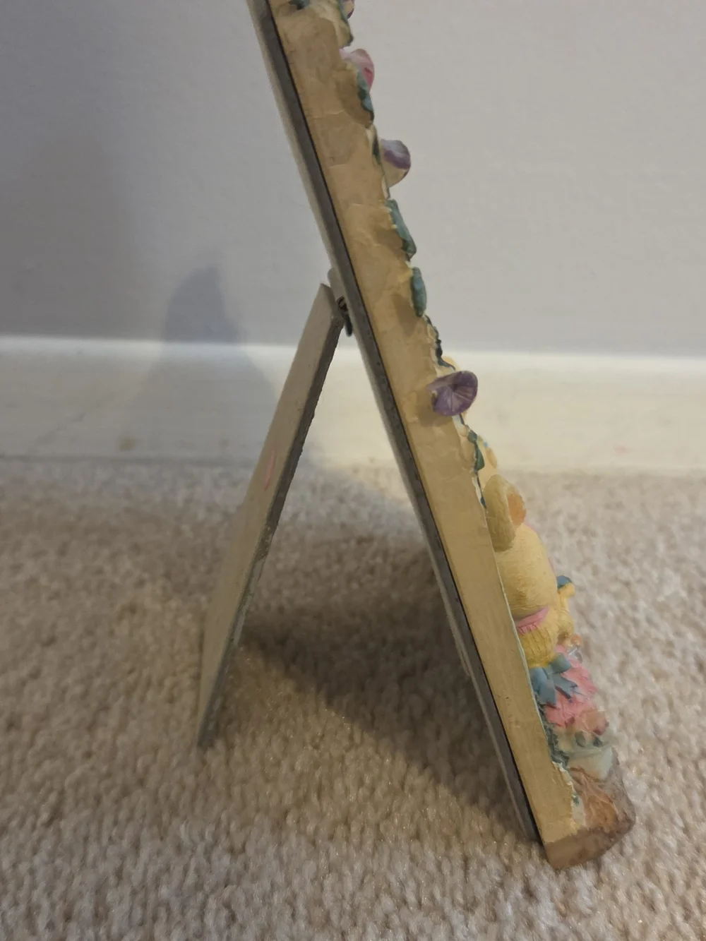 Easter Bunny Frame with Pastel Pink Egg